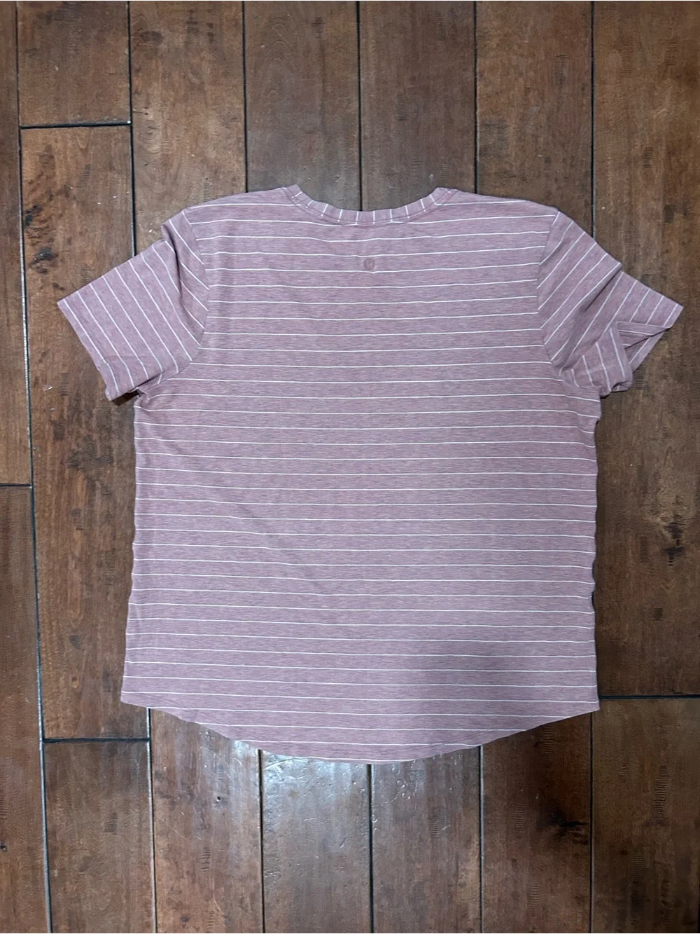 Lululemon pink striped tshirt Large